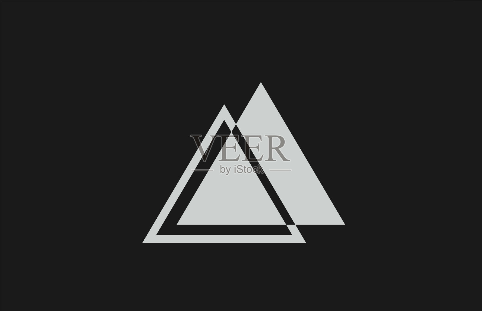 灰色,黑色,白色,字母标志图标插画图片素材