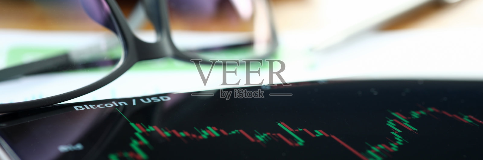 比特币图表展示照片摄影图片