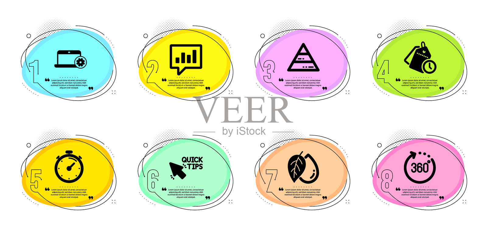 分析聊天快速提示和时间管理插画图片素材