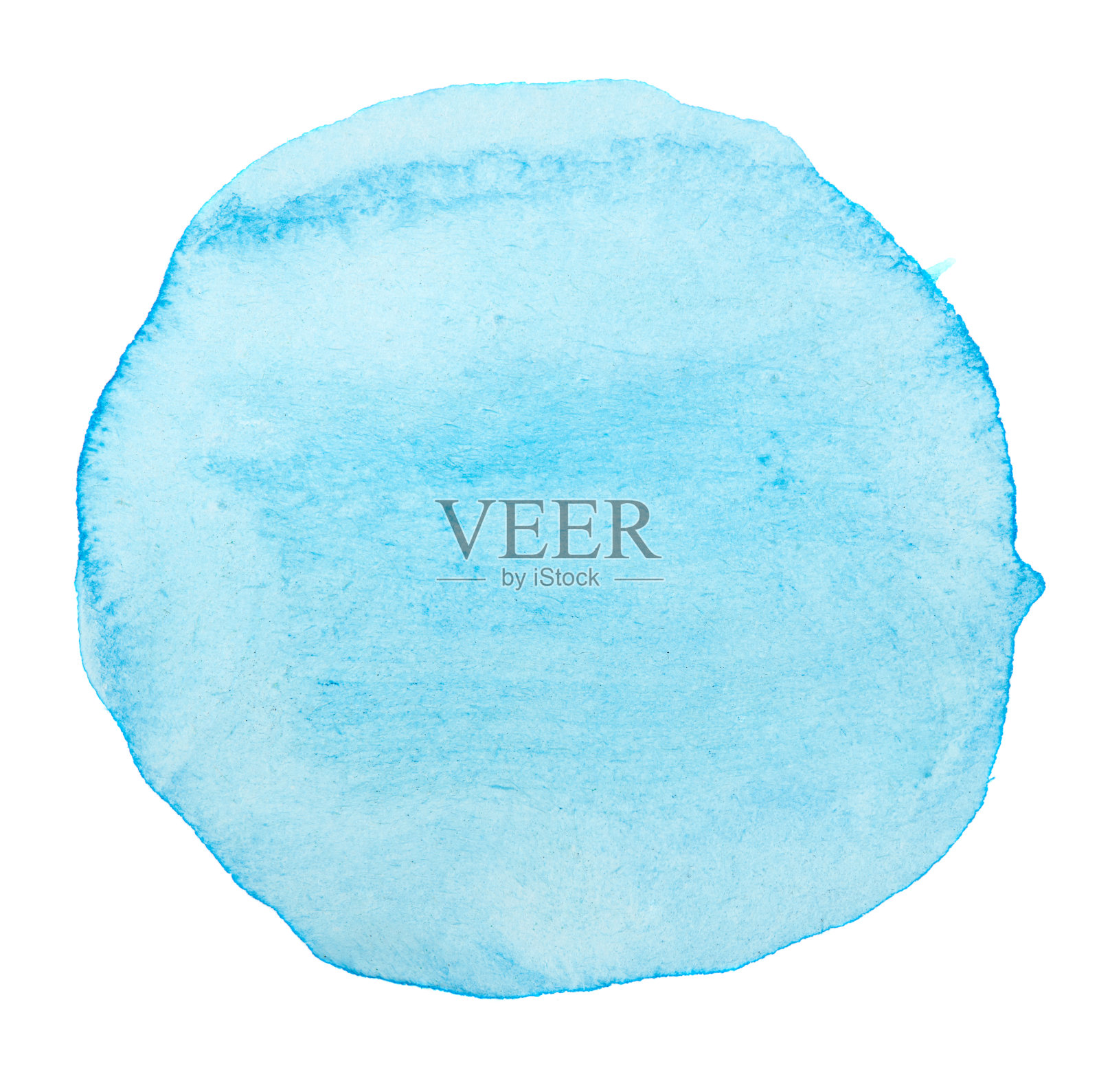 蓝色圆水彩照片摄影图片