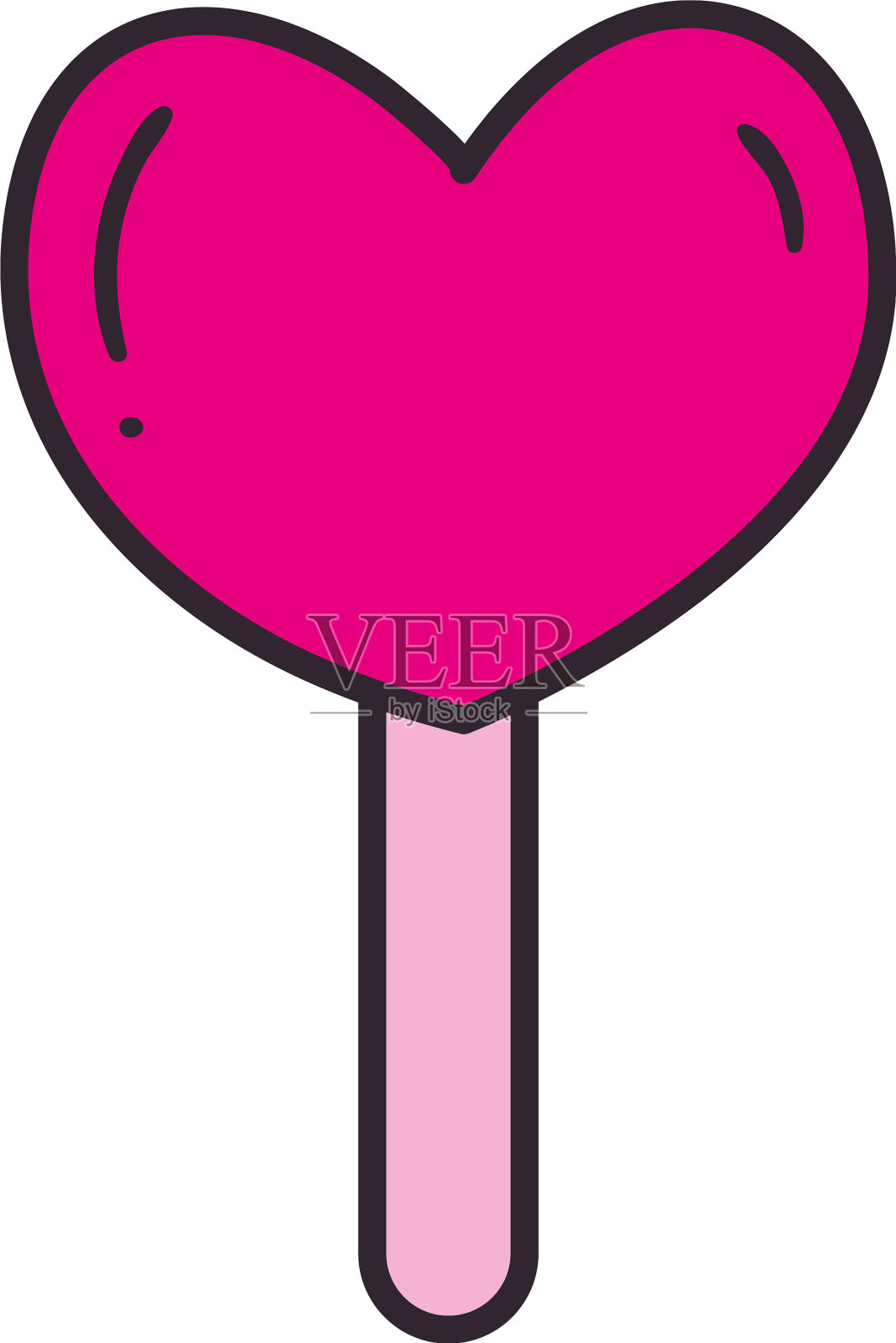 糖果心线和图标填充风格设计设计元素图片