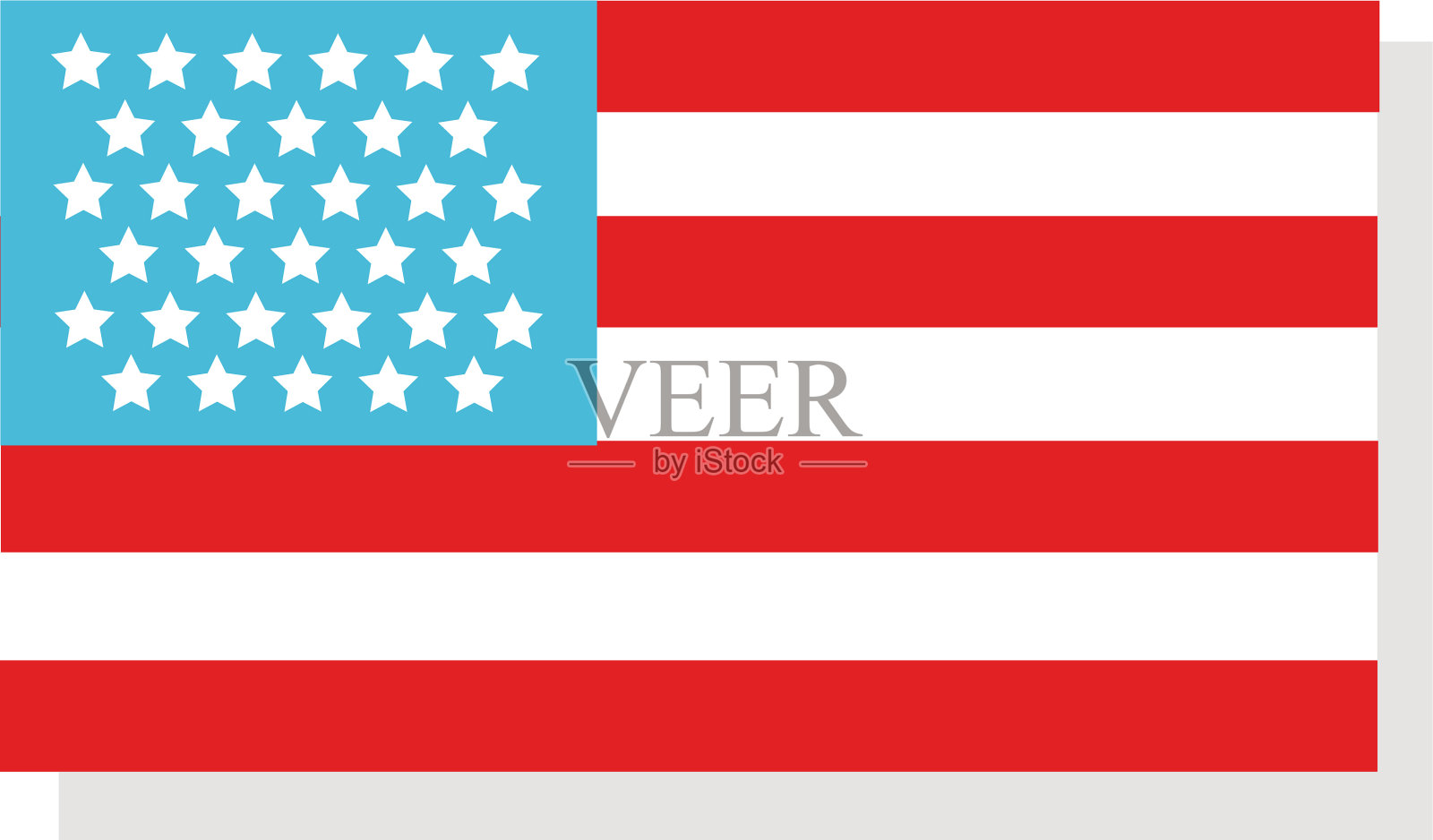 美国扁平化风格的标志设计元素图片