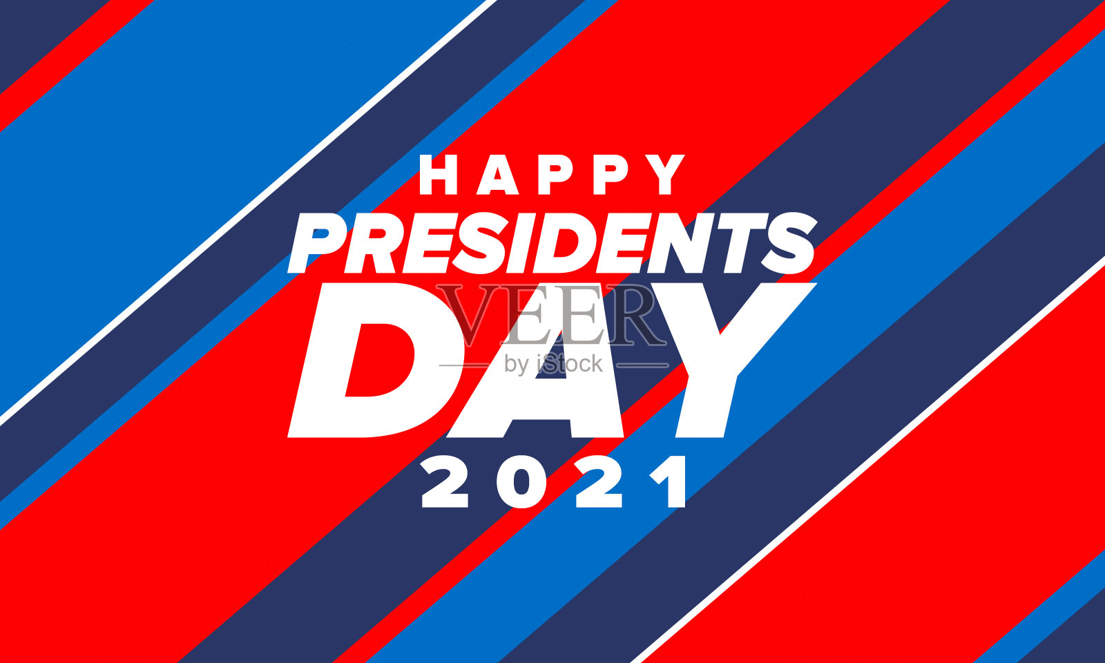 美国总统日快乐。华盛顿的生日。美国的联邦假日。2月庆祝。爱国的美国元素。海报、横幅和背景。矢量图插画图片素材