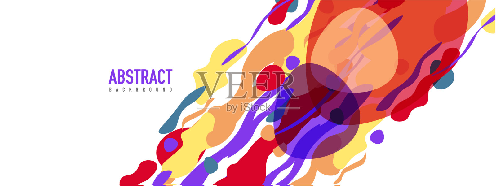 时尚的液体风格塑造抽象设计插画图片素材