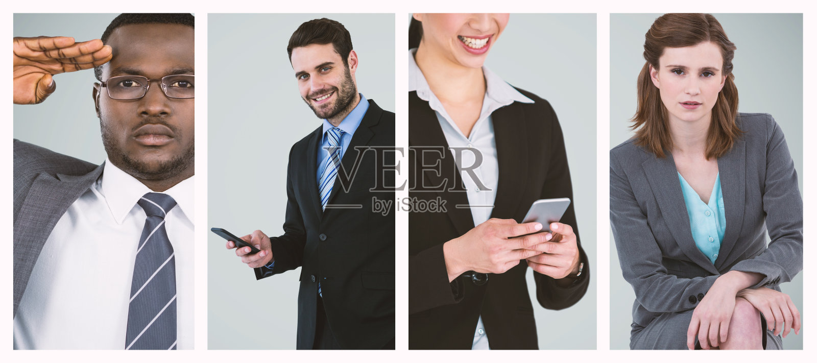 商人敬礼的特写合成图像照片摄影图片