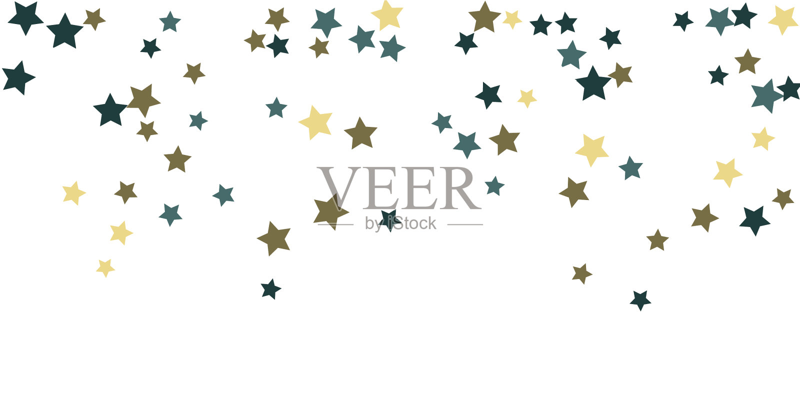 明星纸屑插画图片素材