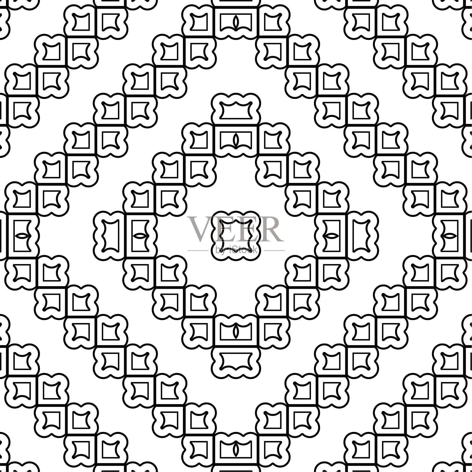 设计无缝单色图案插画图片素材