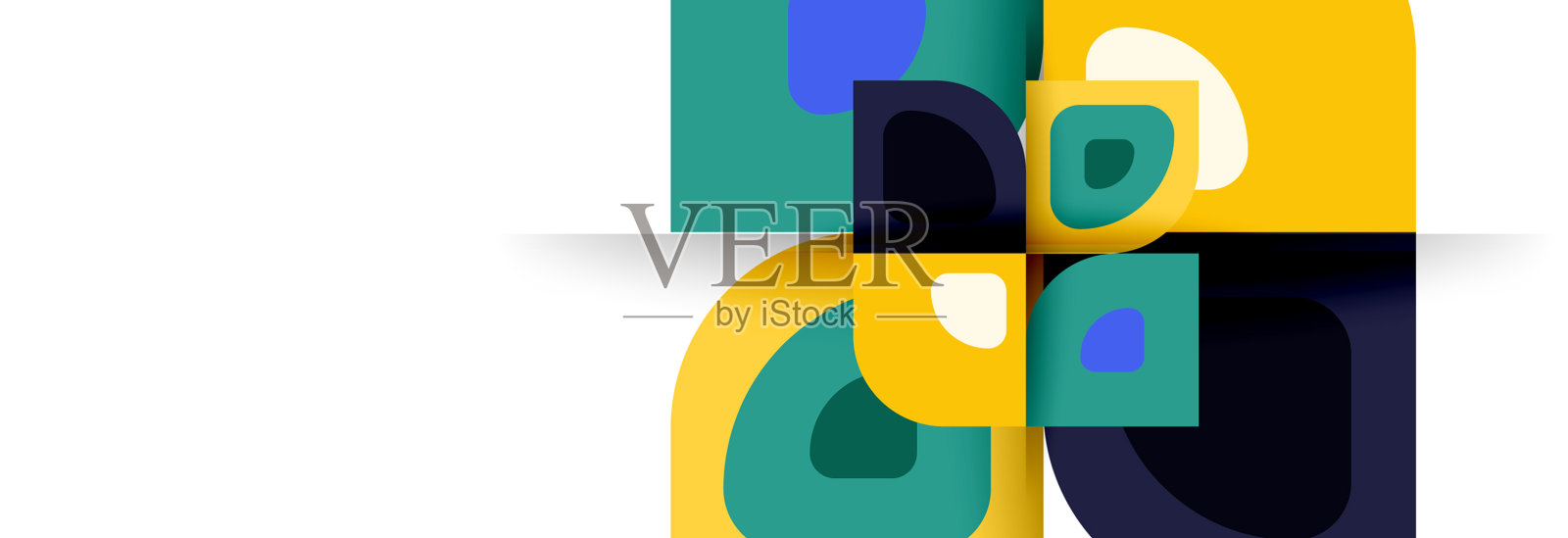 集现代几何抽象插画图片素材