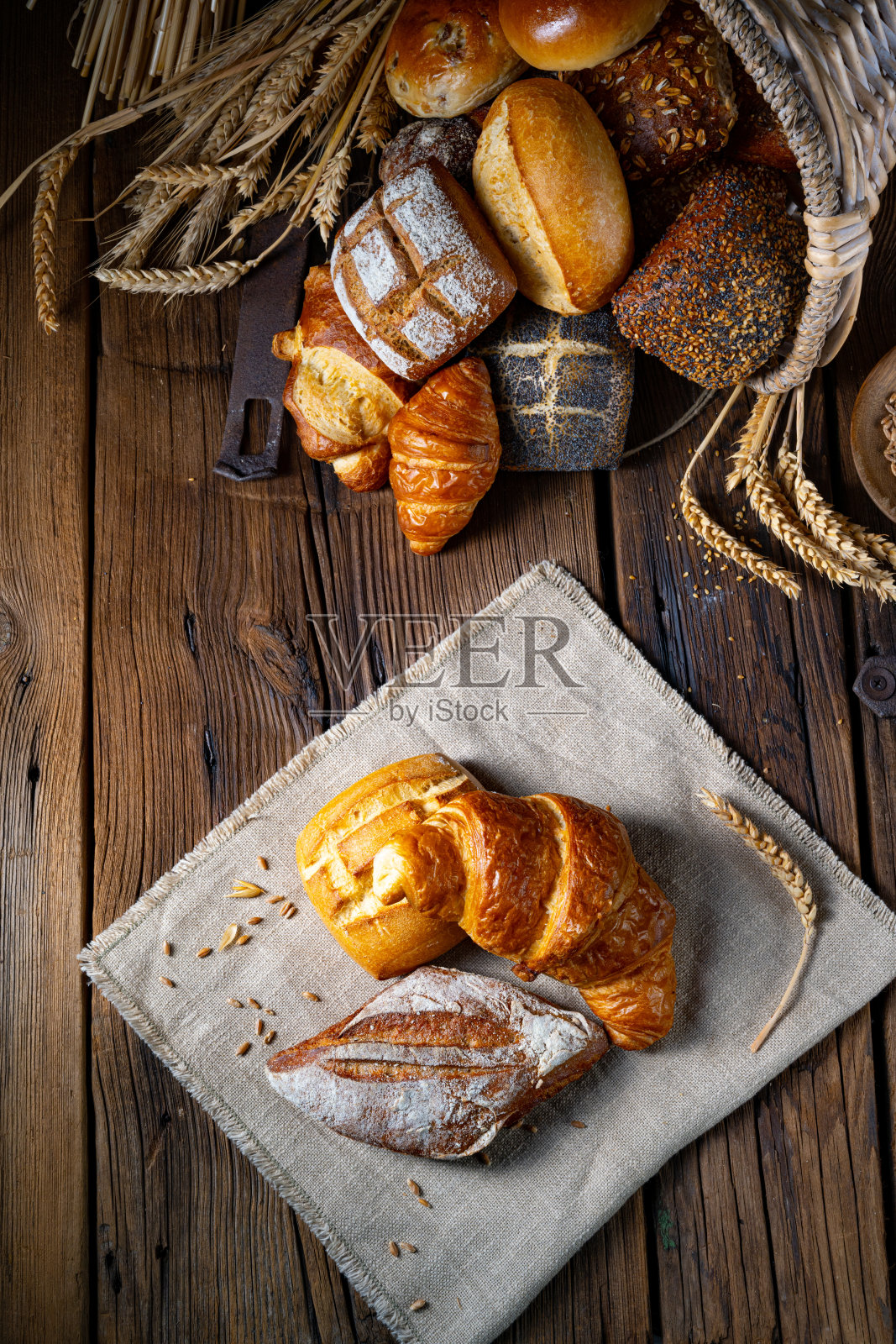 新鲜的面包卷照片摄影图片
