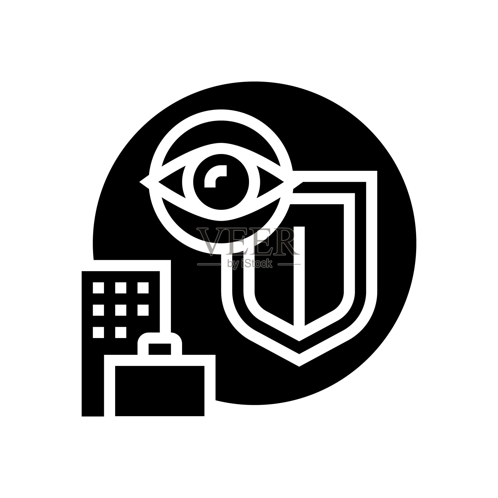 社会保护字形图标矢量插图插画图片素材