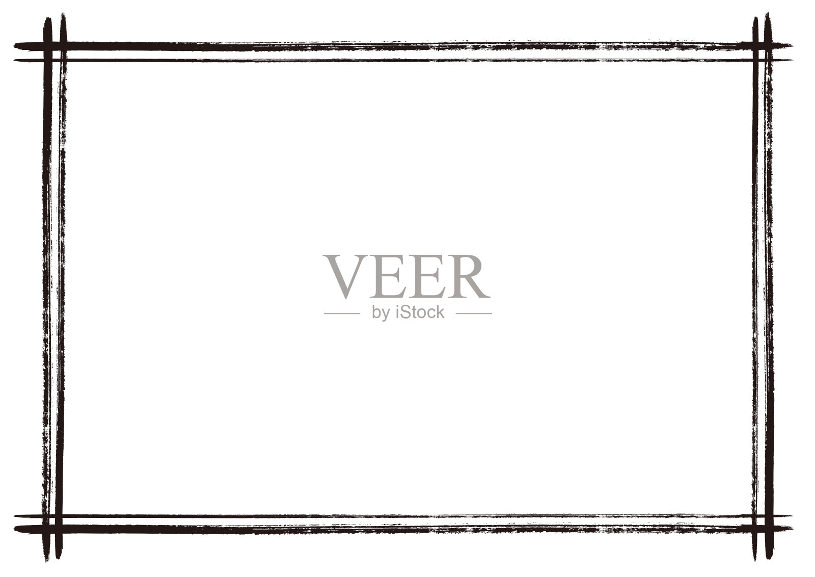 日式书写框架材料插画图片素材