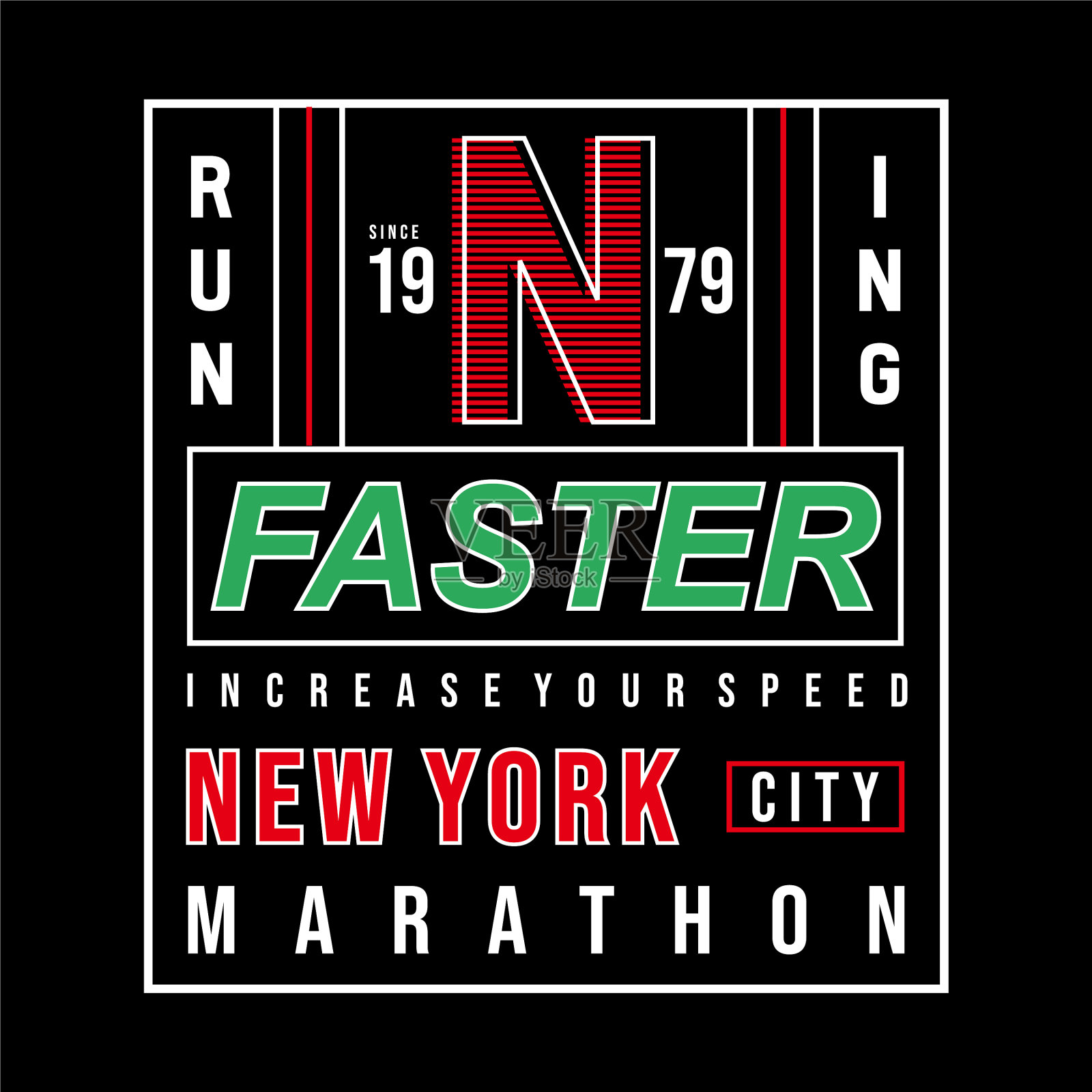 运动排印t恤图形插画图片素材