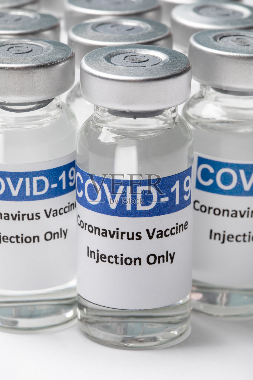 Covid疫苗瓶照片摄影图片