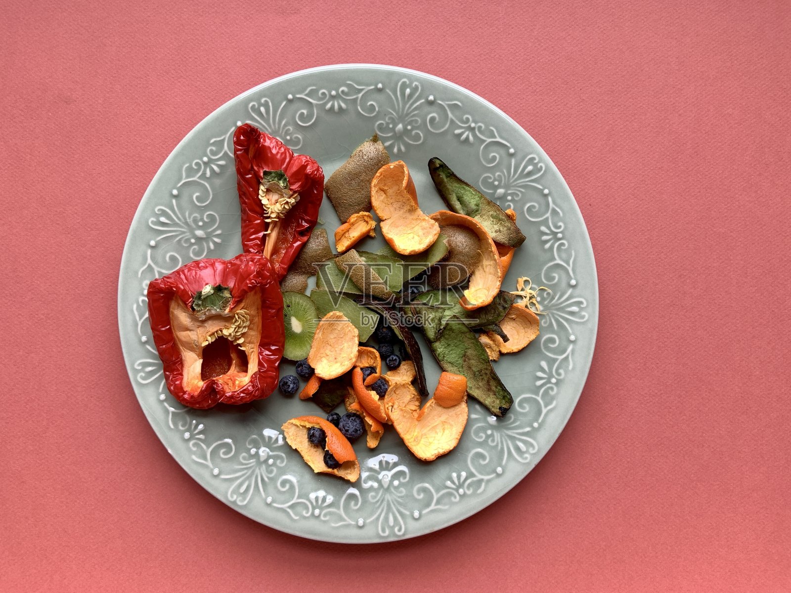 用于堆肥的食物残渣照片摄影图片