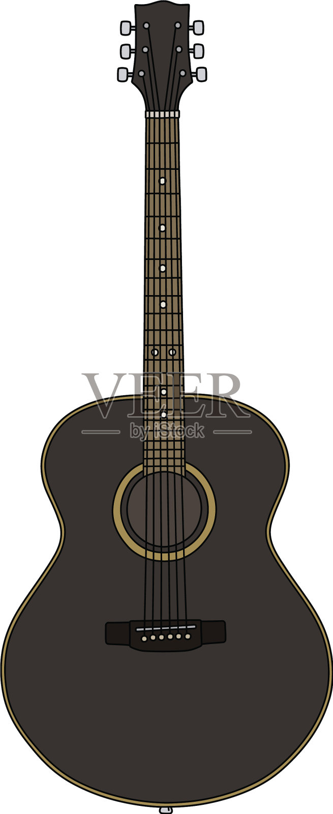 经典的黑人吉他设计元素图片