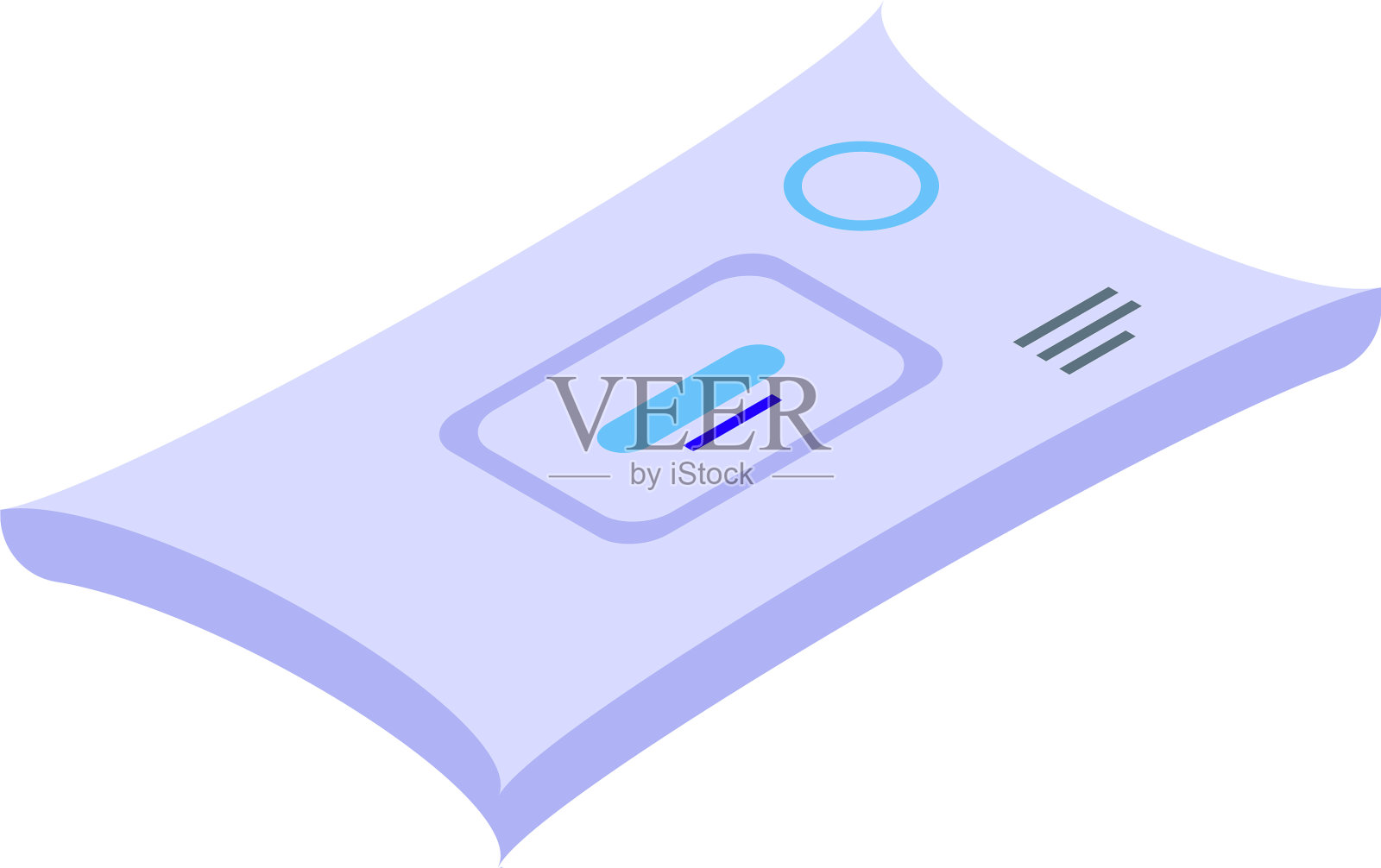 湿纸巾图标等距风格插画图片素材