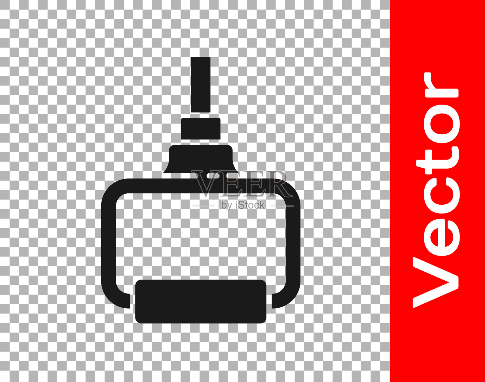 黑色TPX循环训练设备图标隔离插画图片素材