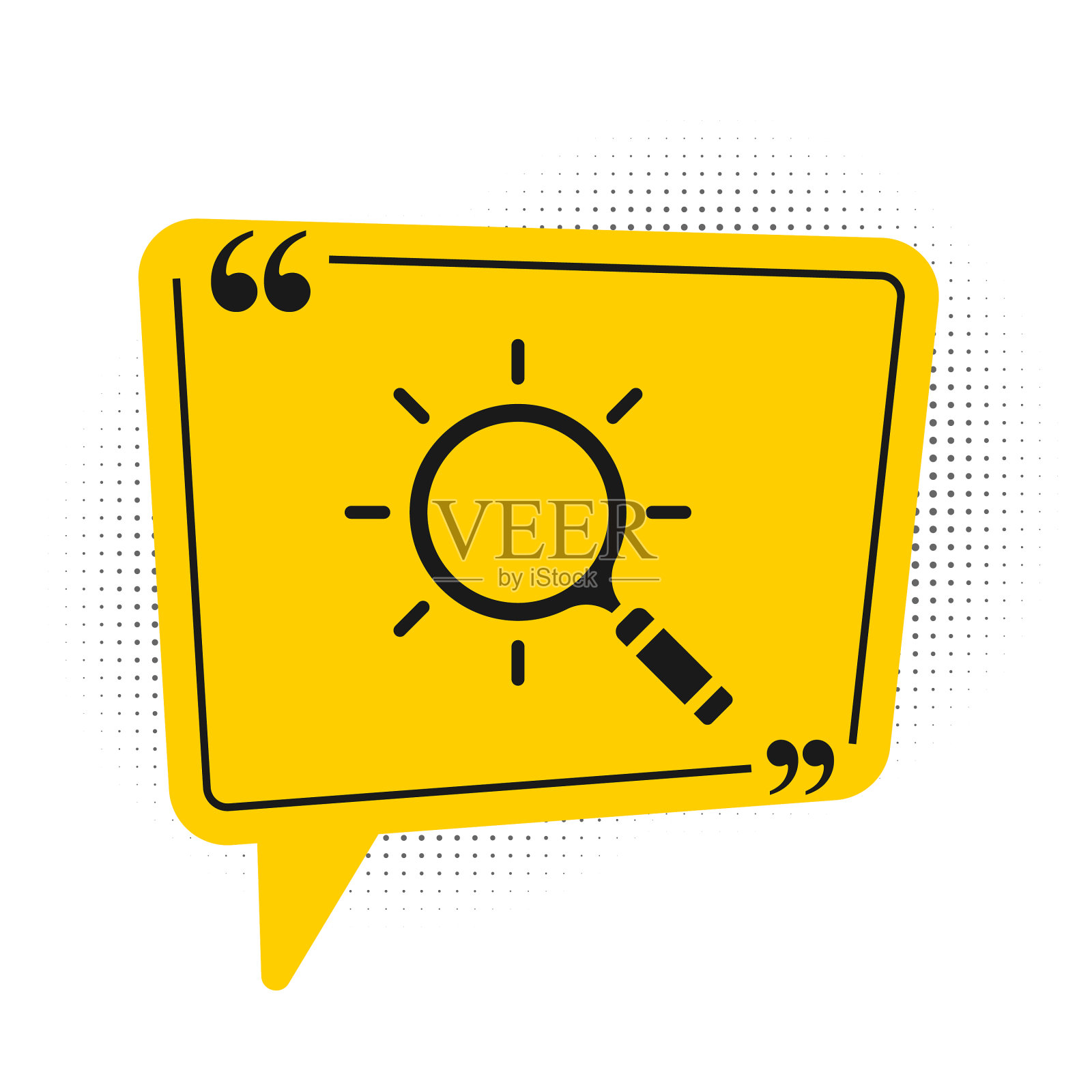 黑色放大镜图标孤立在白色上插画图片素材