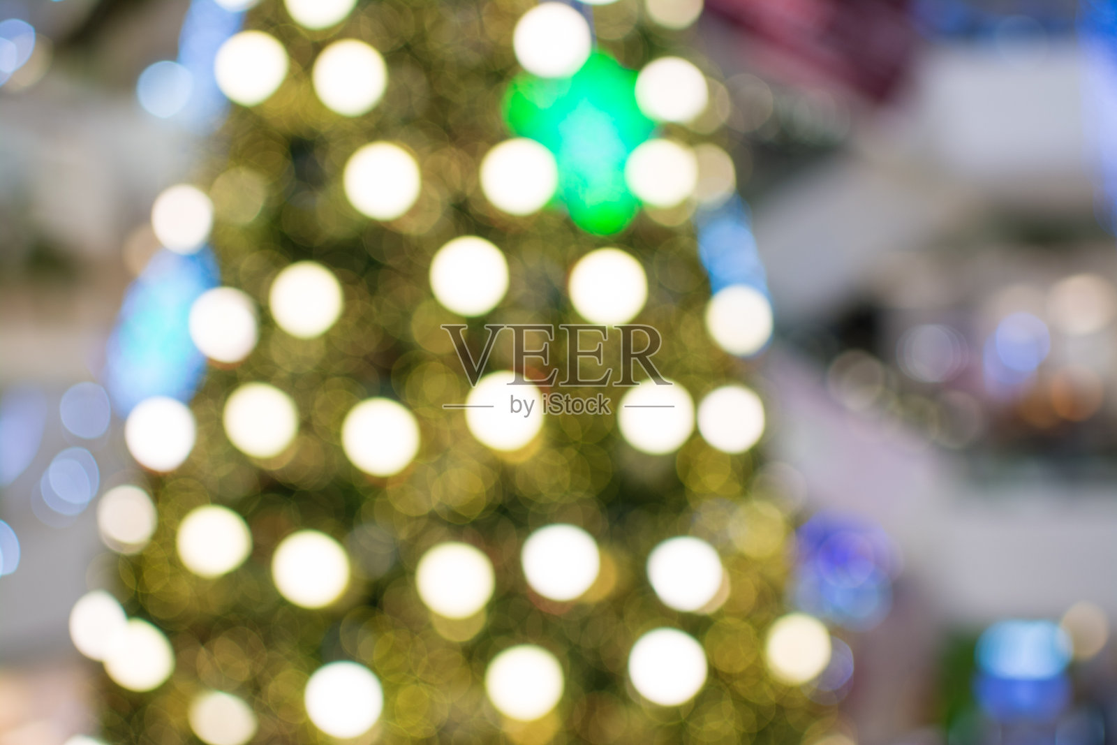 抽象模糊的背景圣诞照明照片摄影图片