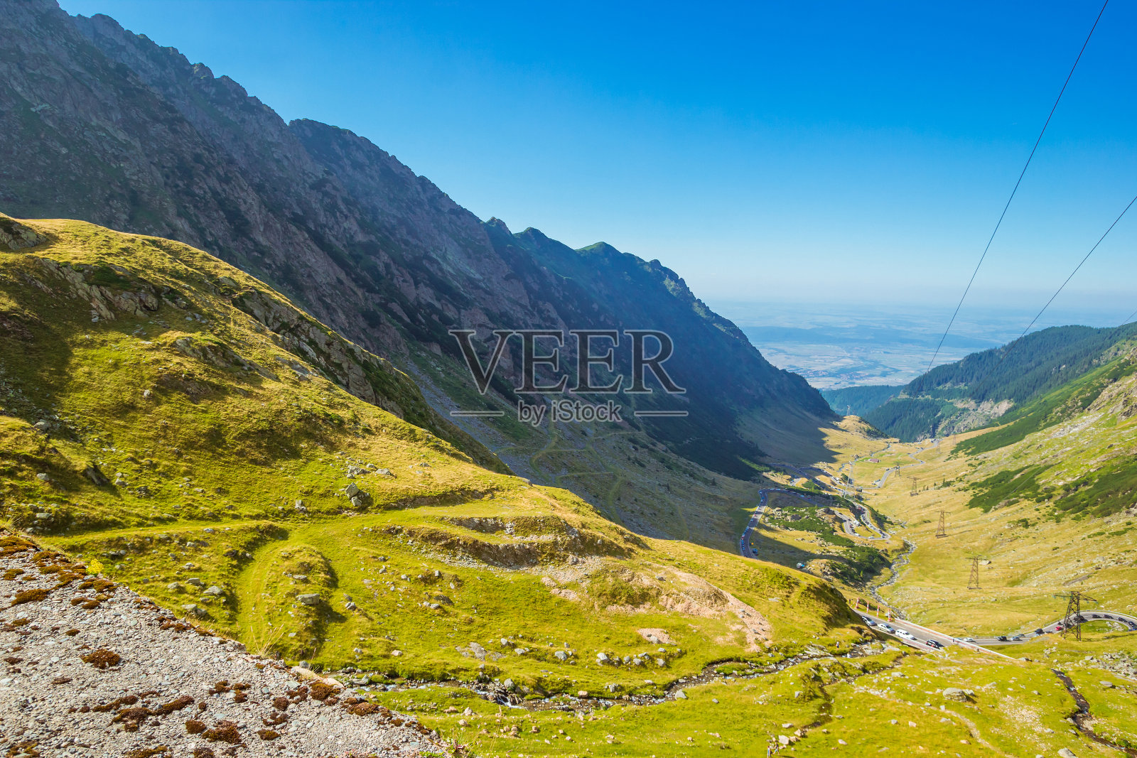 全景山路transagarasan,欧洲最美丽的道路照片摄影图片