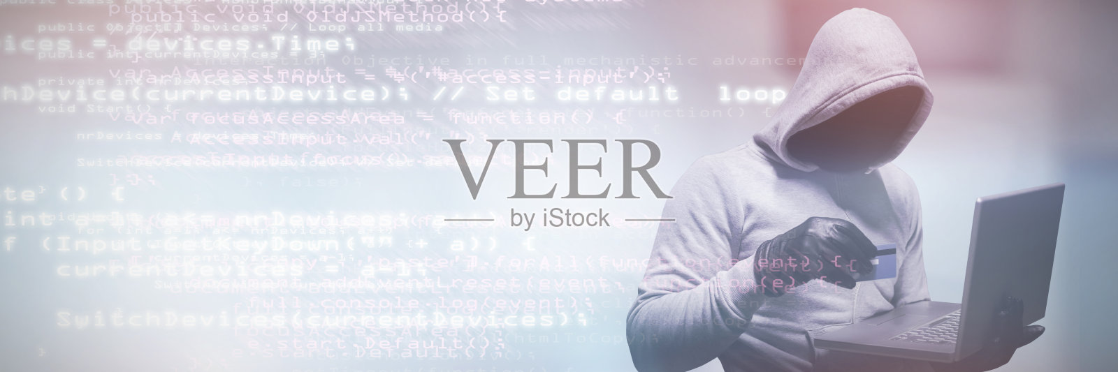 黑客使用信用卡进行网络犯罪的合成图像照片摄影图片