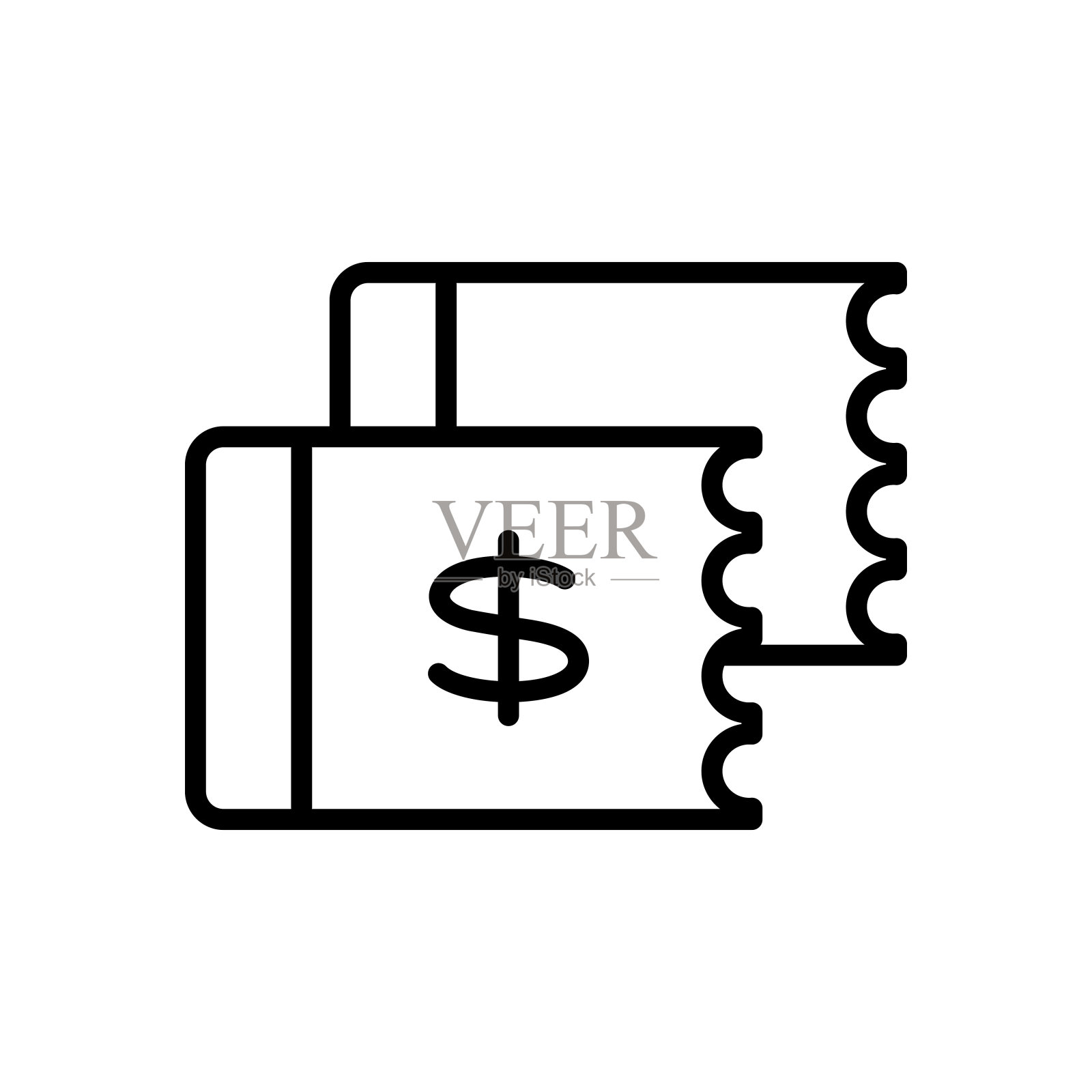 折扣券矢量平面图标插画图片素材