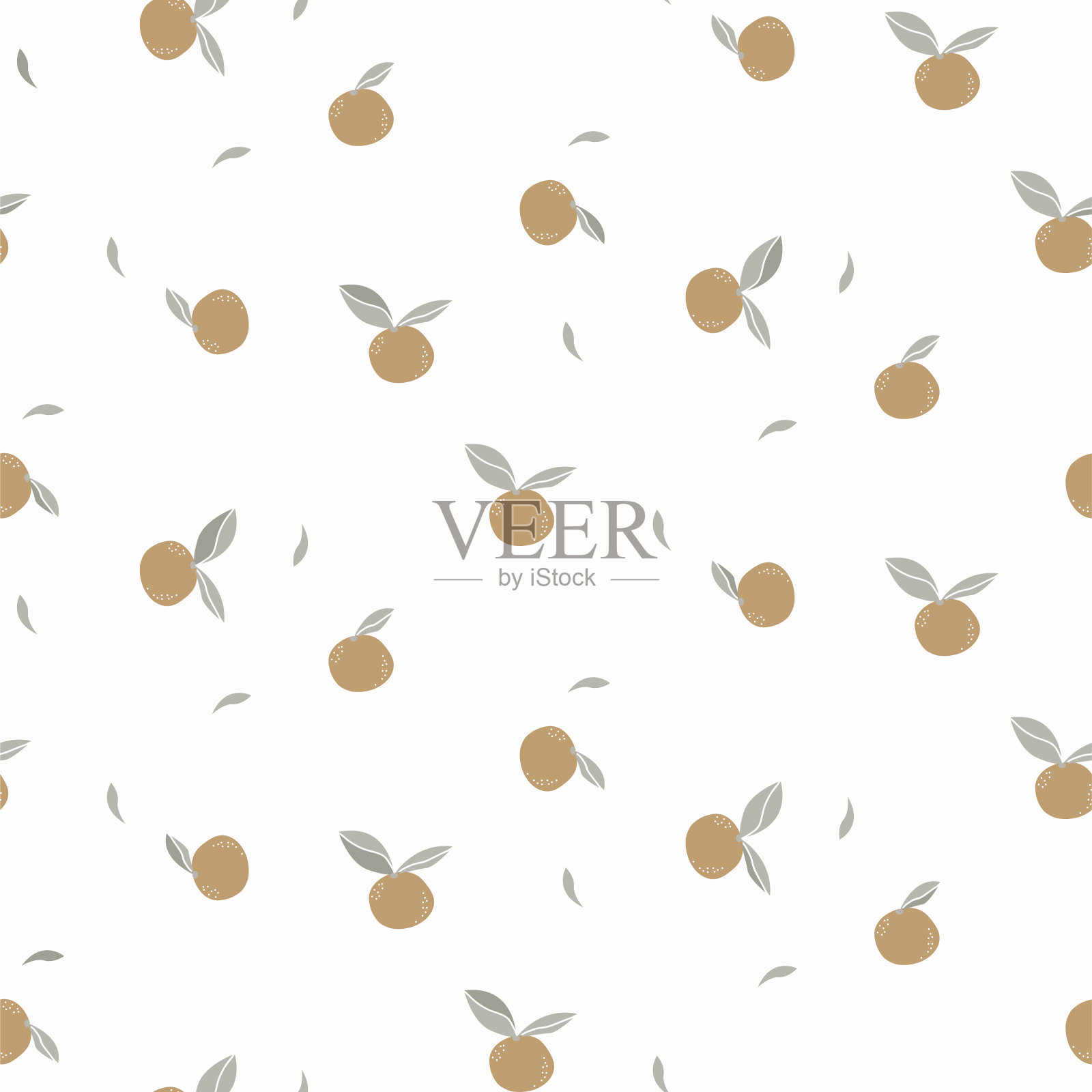 柑橘类果实无缝隙,质纹淡色。背景,橘子。插画图片素材