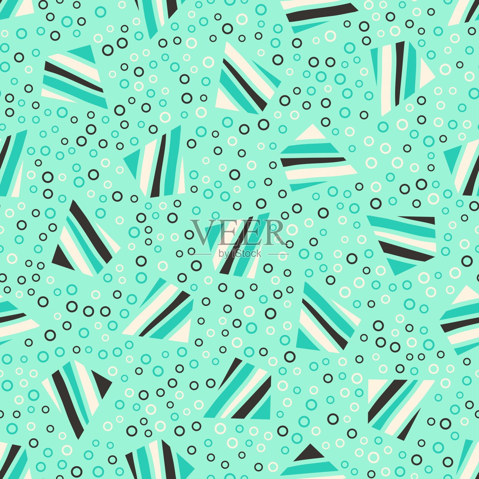 无缝的抽象模式。织物,纸张印刷,剪贴簿或墙纸的美丽纹理。矢量插图。可爱的彩色时尚背景。插画图片素材