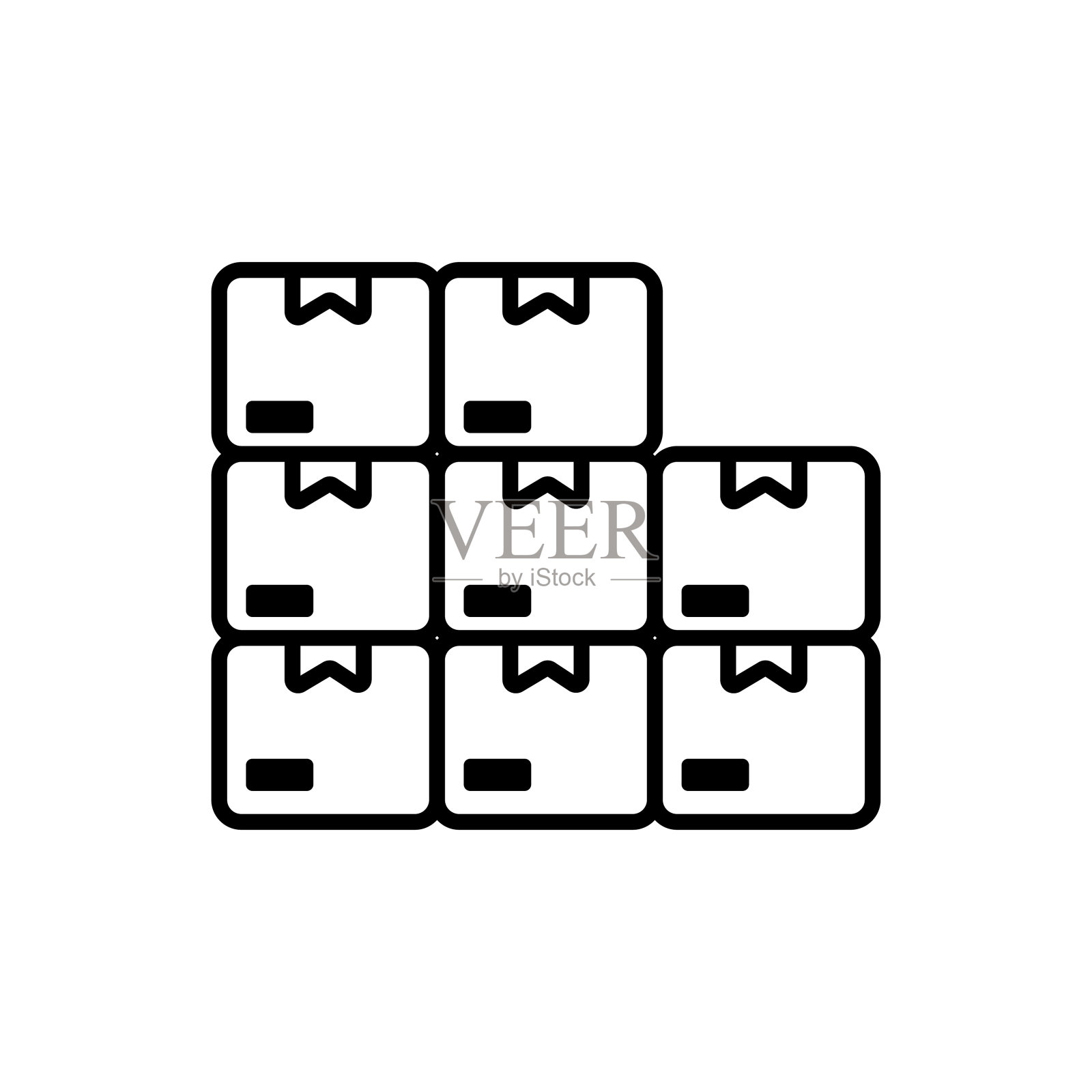 包矢量图标样式的插图。EPS 10个文件图标素材
