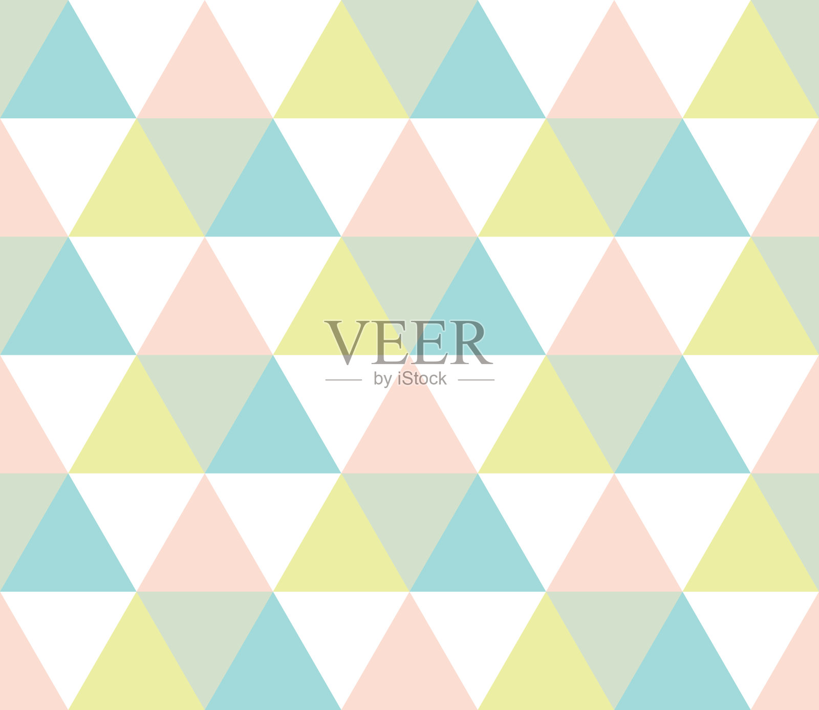 三角形无缝几何图案。插画图片素材