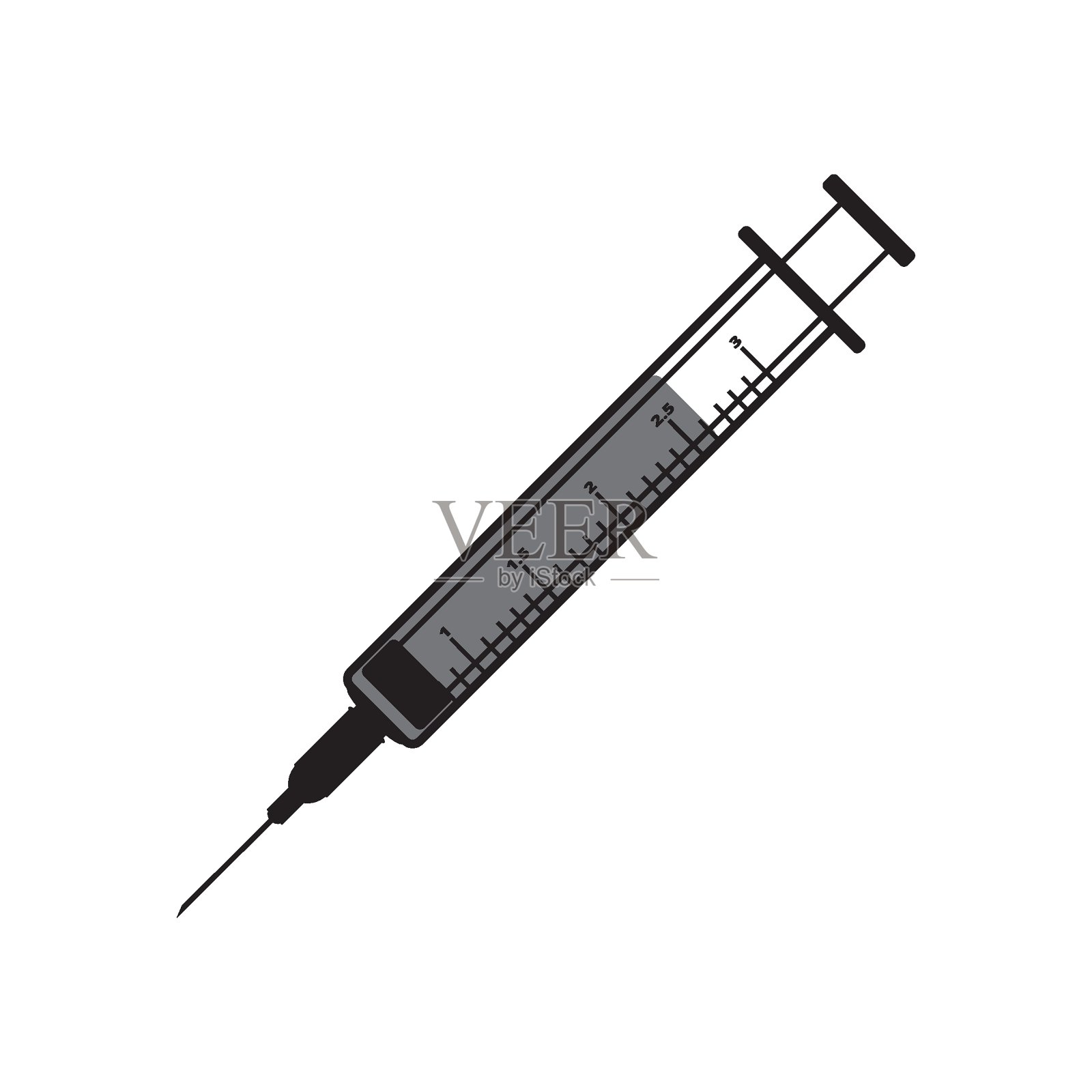 注射符号、医疗图标、象形文字设计元素图片