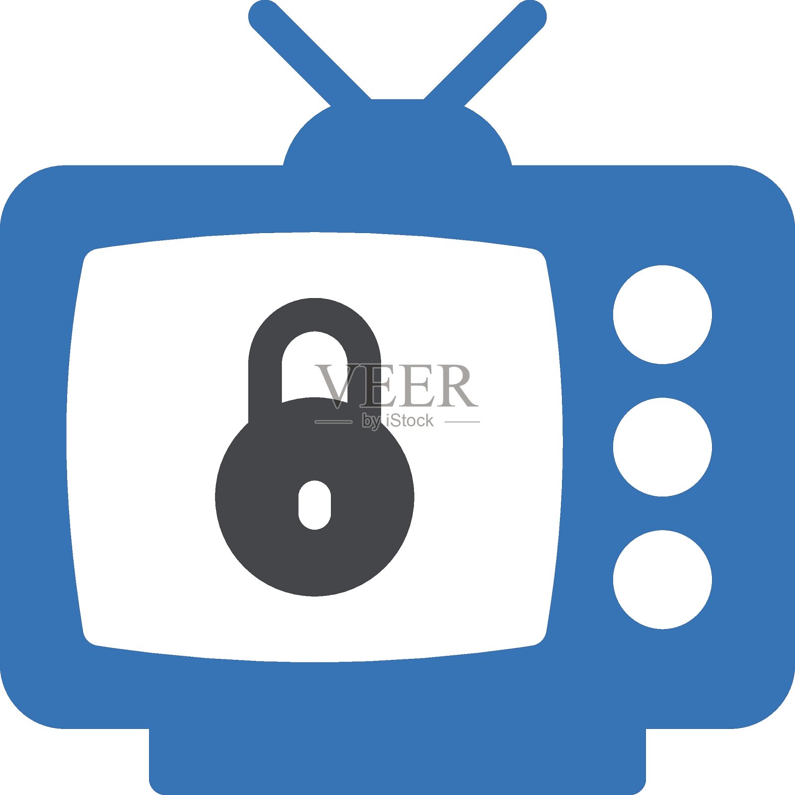 锁插画图片素材