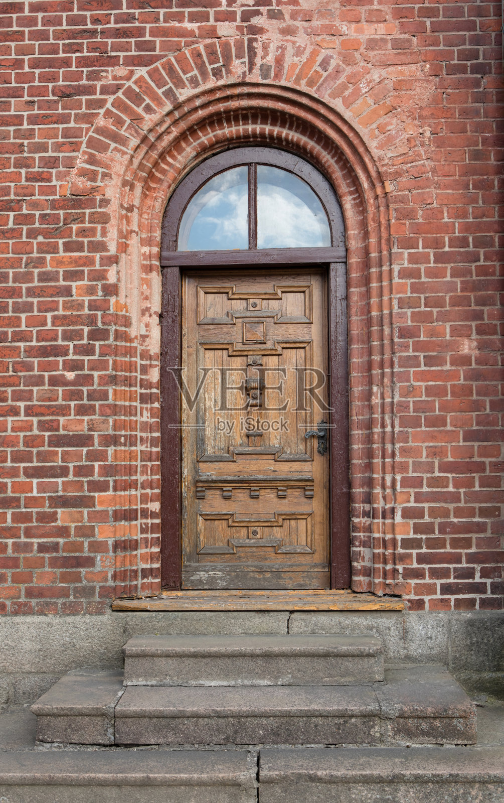 立陶宛Birzai“Saule”体育馆的历史建筑照片摄影图片