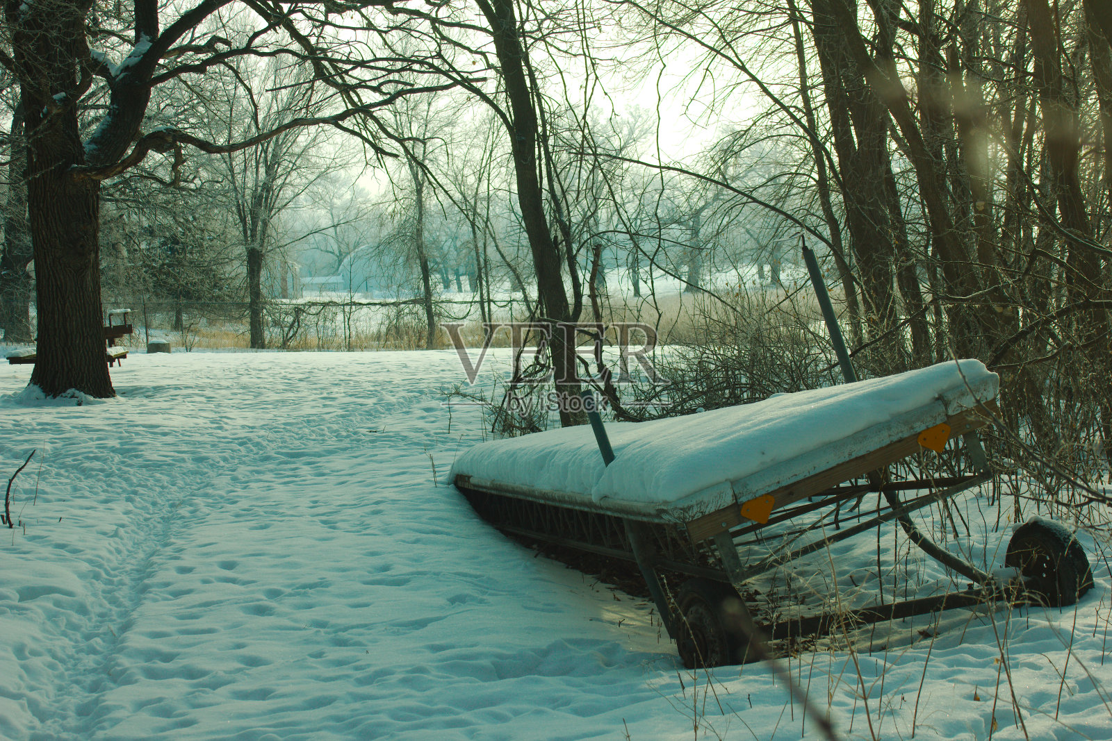 在码头外过冬照片摄影图片