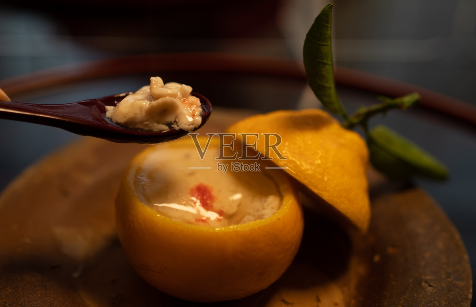 怀石料理在高级餐厅吃照片摄影图片