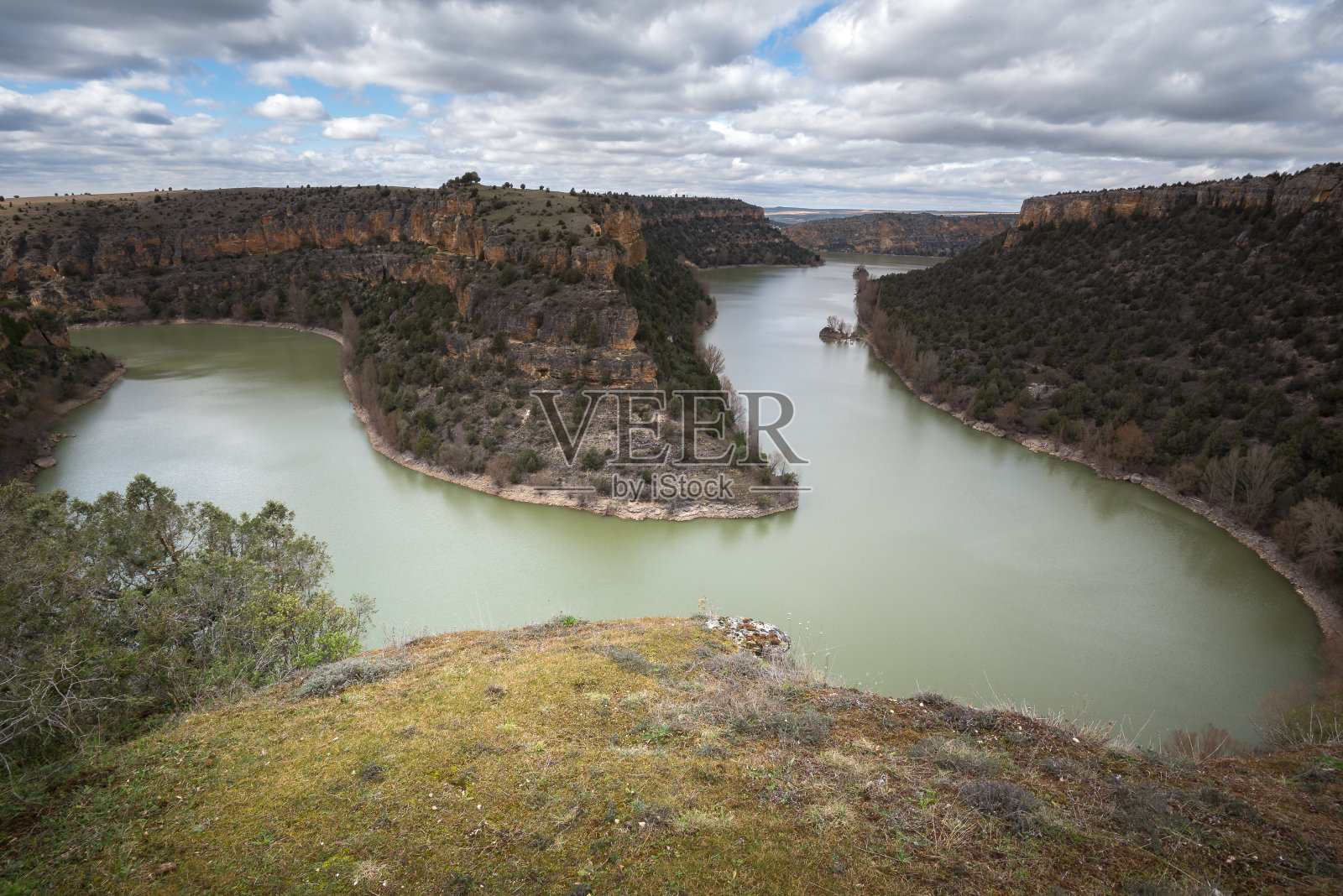 杜拉顿峡谷自然公园,塞戈维亚省,西班牙照片摄影图片