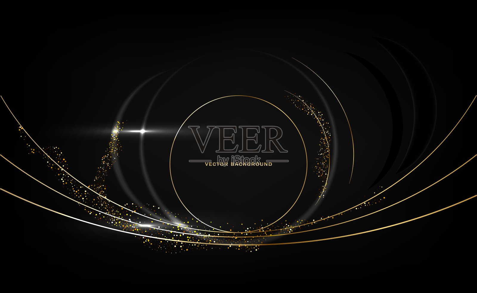 豪华餐厅的背景。黑色板上的深色石桌俯视图。插画图片素材