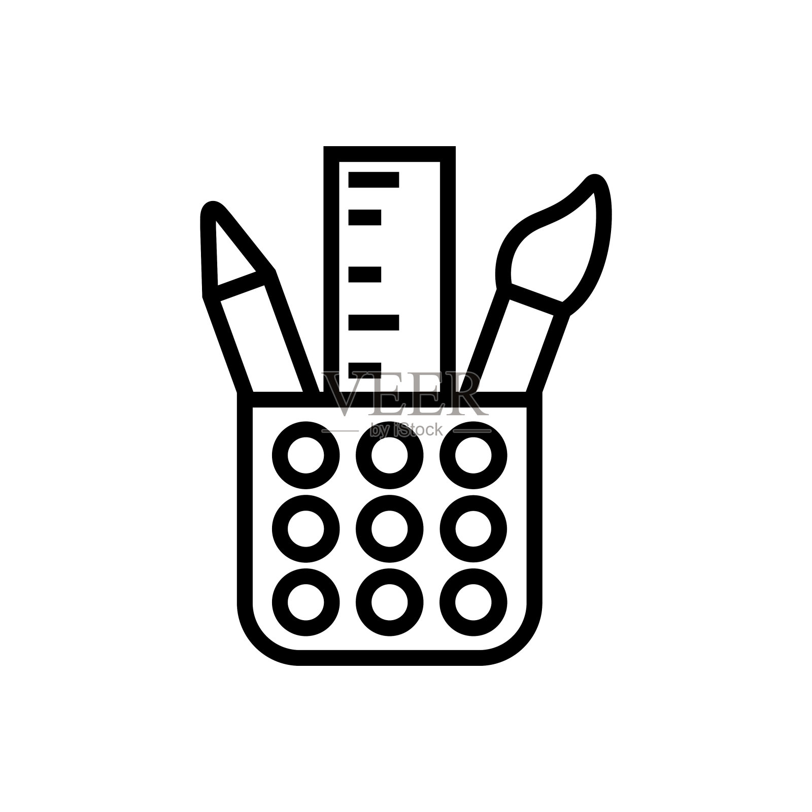 文具笔座图标图标素材