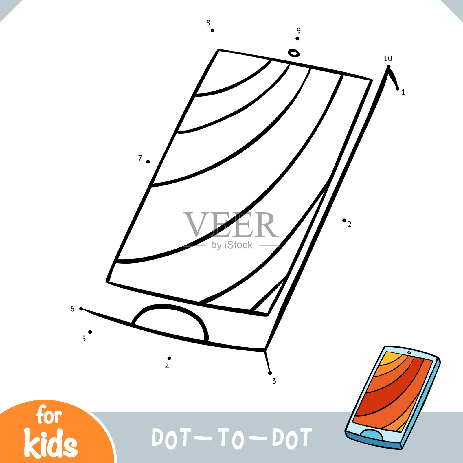 数字游戏,教育游戏,智能手机插画图片素材