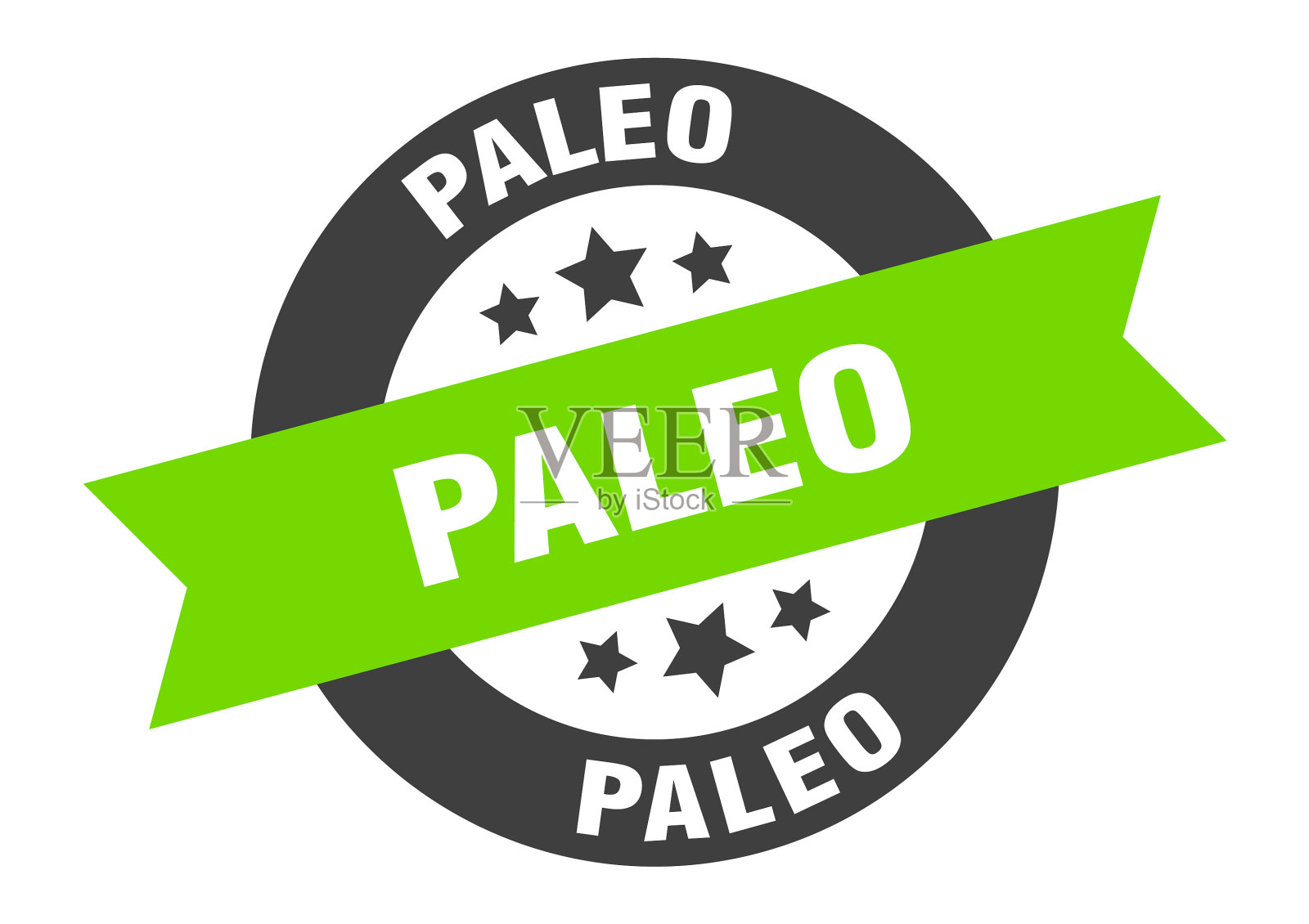 旧石器标志圆丝带贴纸孤立标签插画图片素材