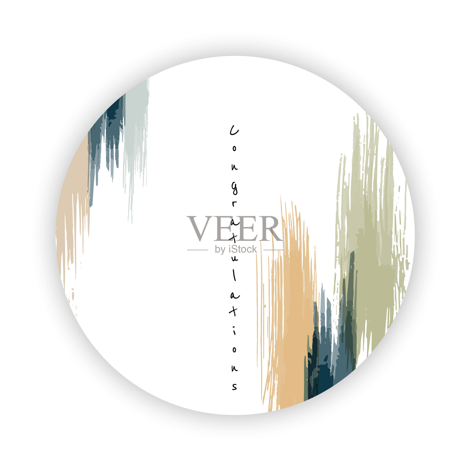 抽象背景设计与水彩飞溅插画图片素材