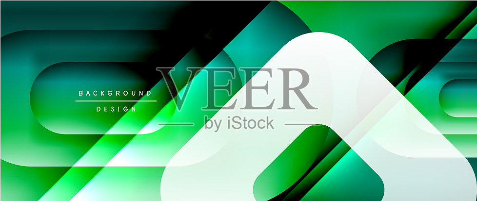 几何抽象背景与线条插画图片素材