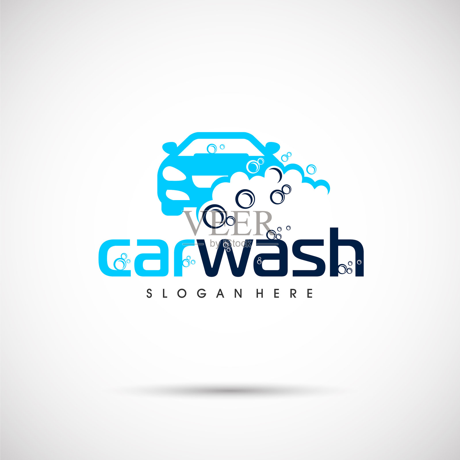 洗车的标志插画图片素材