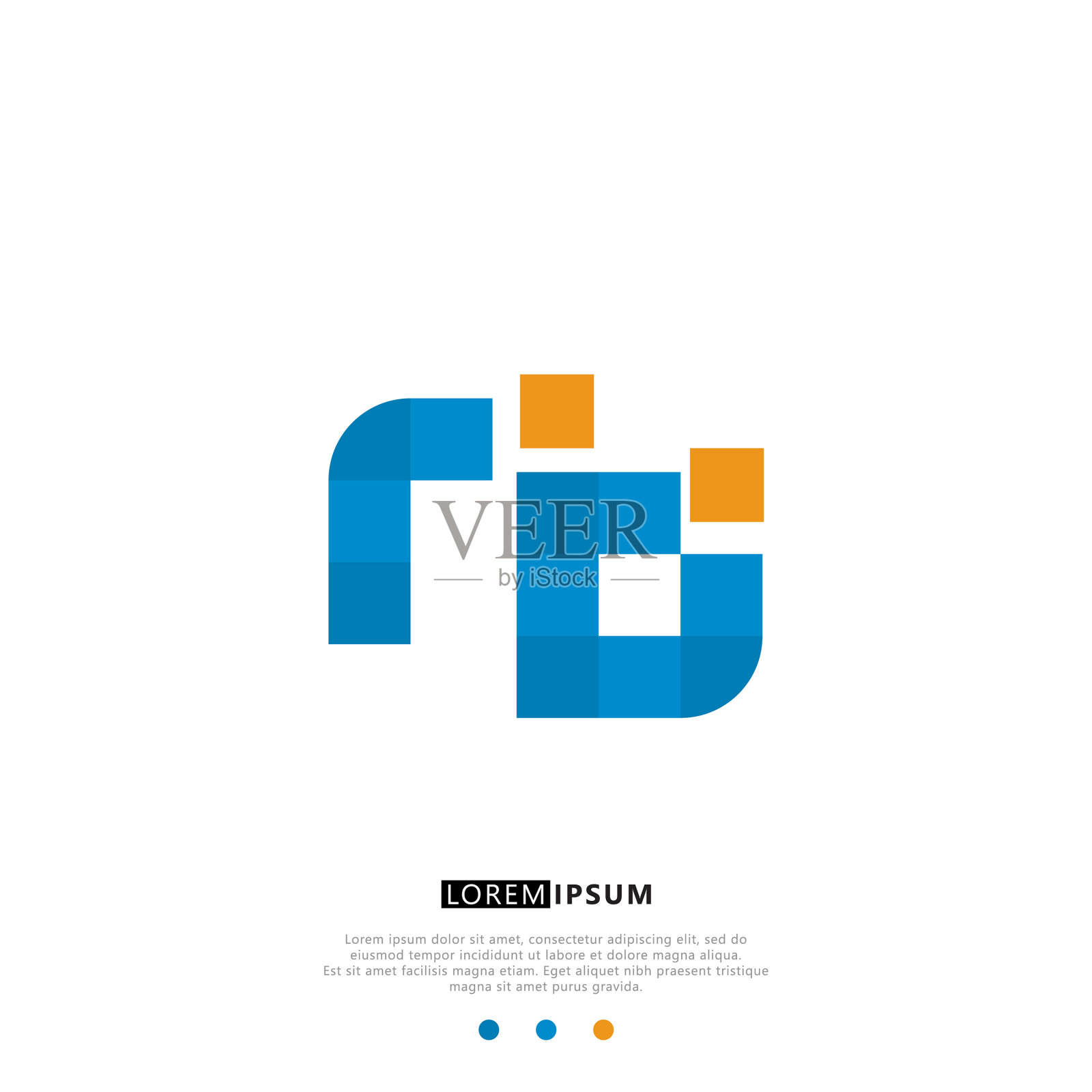 Rd或Dr标志字母初始设计模板插画图片素材