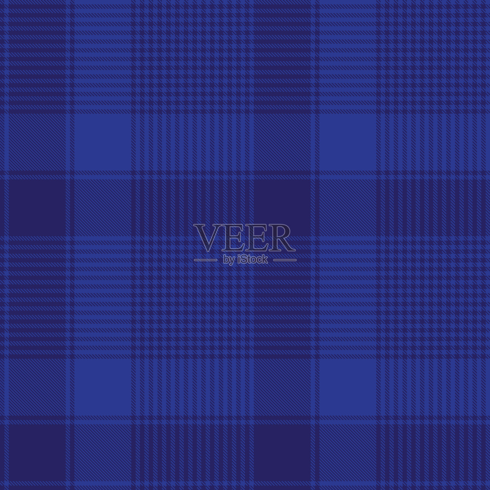 蓝色峡谷格子纹理无缝图案插画图片素材