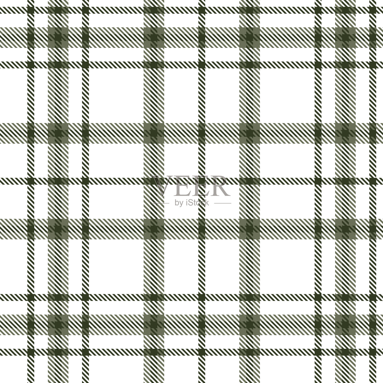绿格伦格纹无缝图案插画图片素材