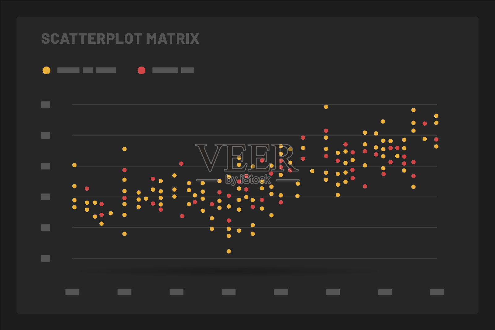 带有数据可视化的仪表盘UI和ux工具包插画图片素材