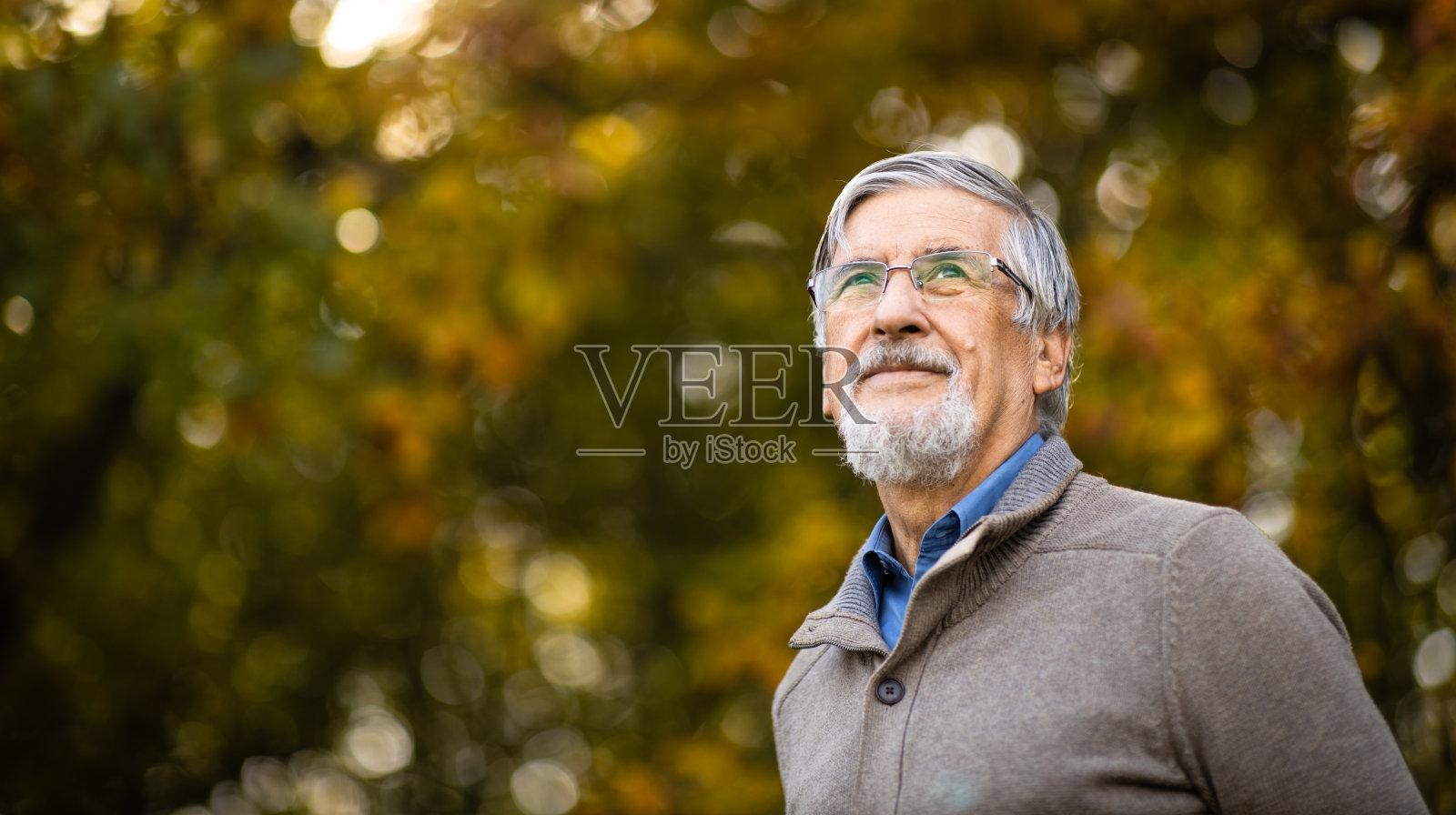 户外一位老人的肖像,照片摄影图片
