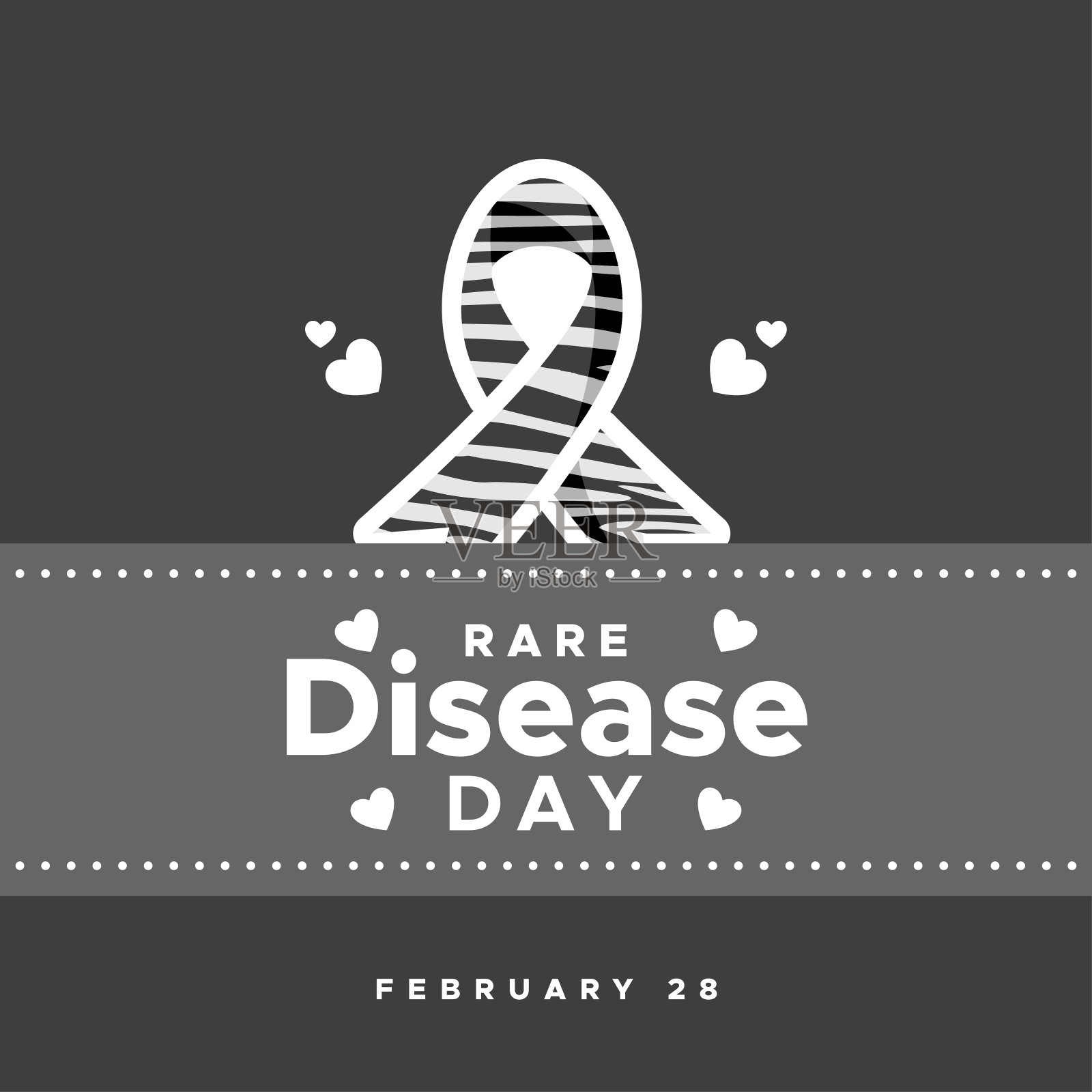 世界罕见病日设计活动插画图片素材