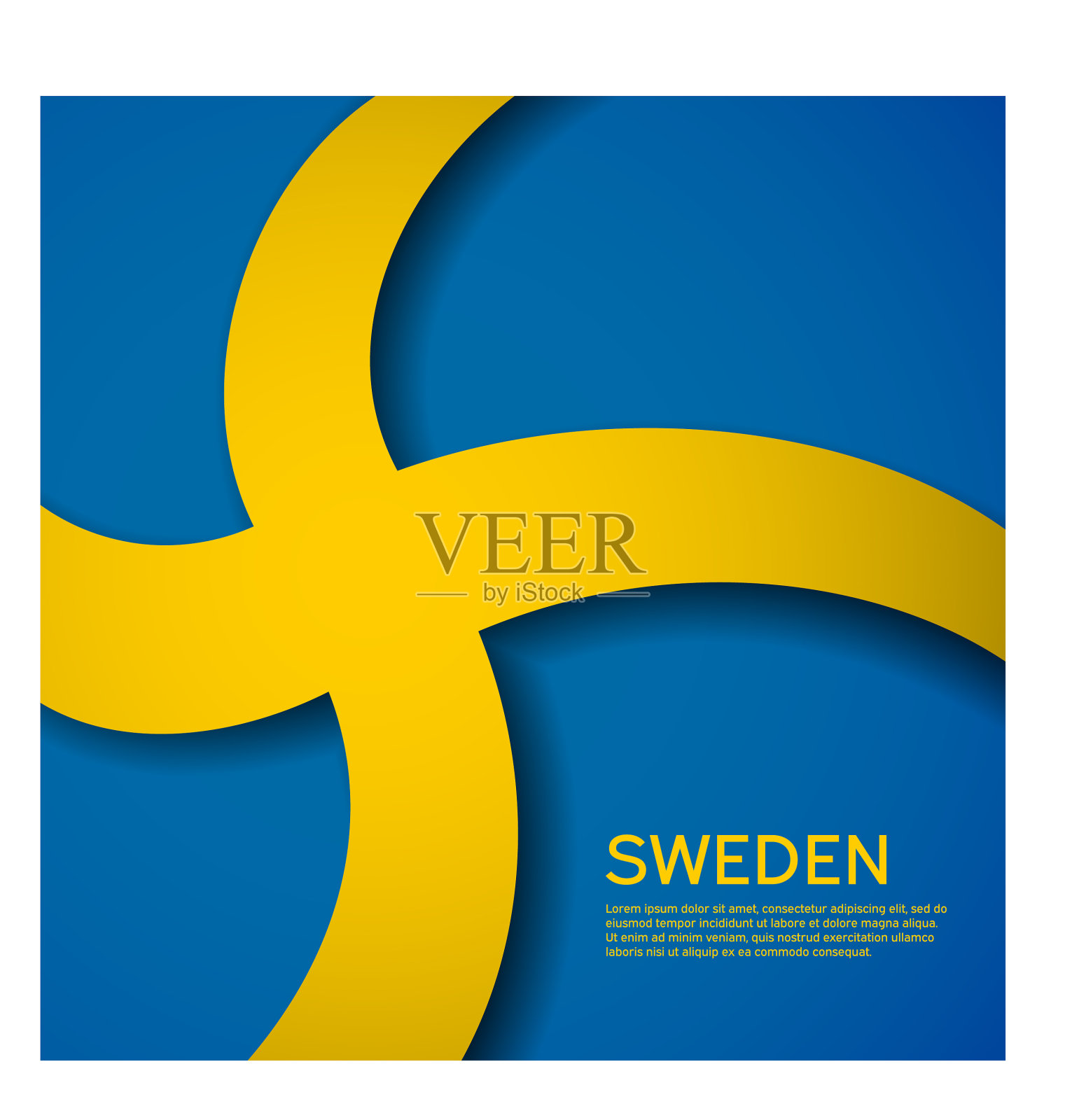 背景与国旗瑞典国瑞典插画图片素材